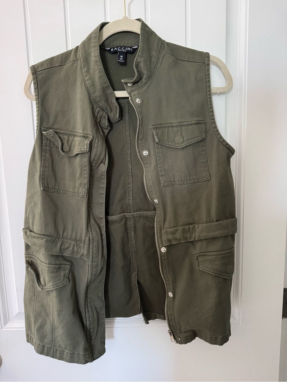 Baccini Women's Khaki and Green Gilet